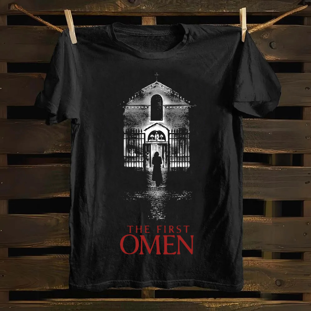 Unisex Vintage The Firts Omen Horror Movie  Cotton T-Shirt