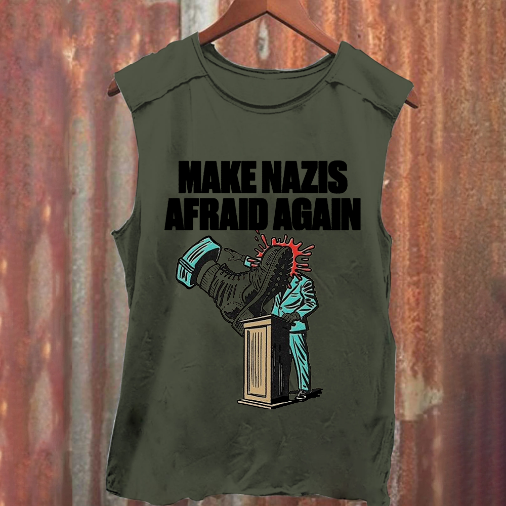 Vintage Washed Make Nazis Afraid Again Tank Top