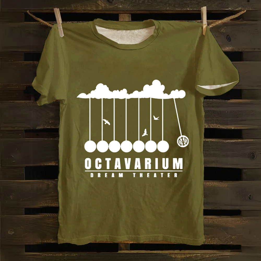 Unisex Vintage Dream Theater Rock Band Cotton T-Shirt