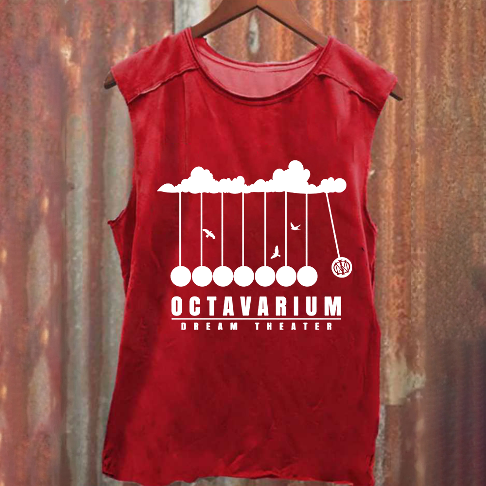 Unisex Vintage Washed Dream Theater Rock Band Tank Top