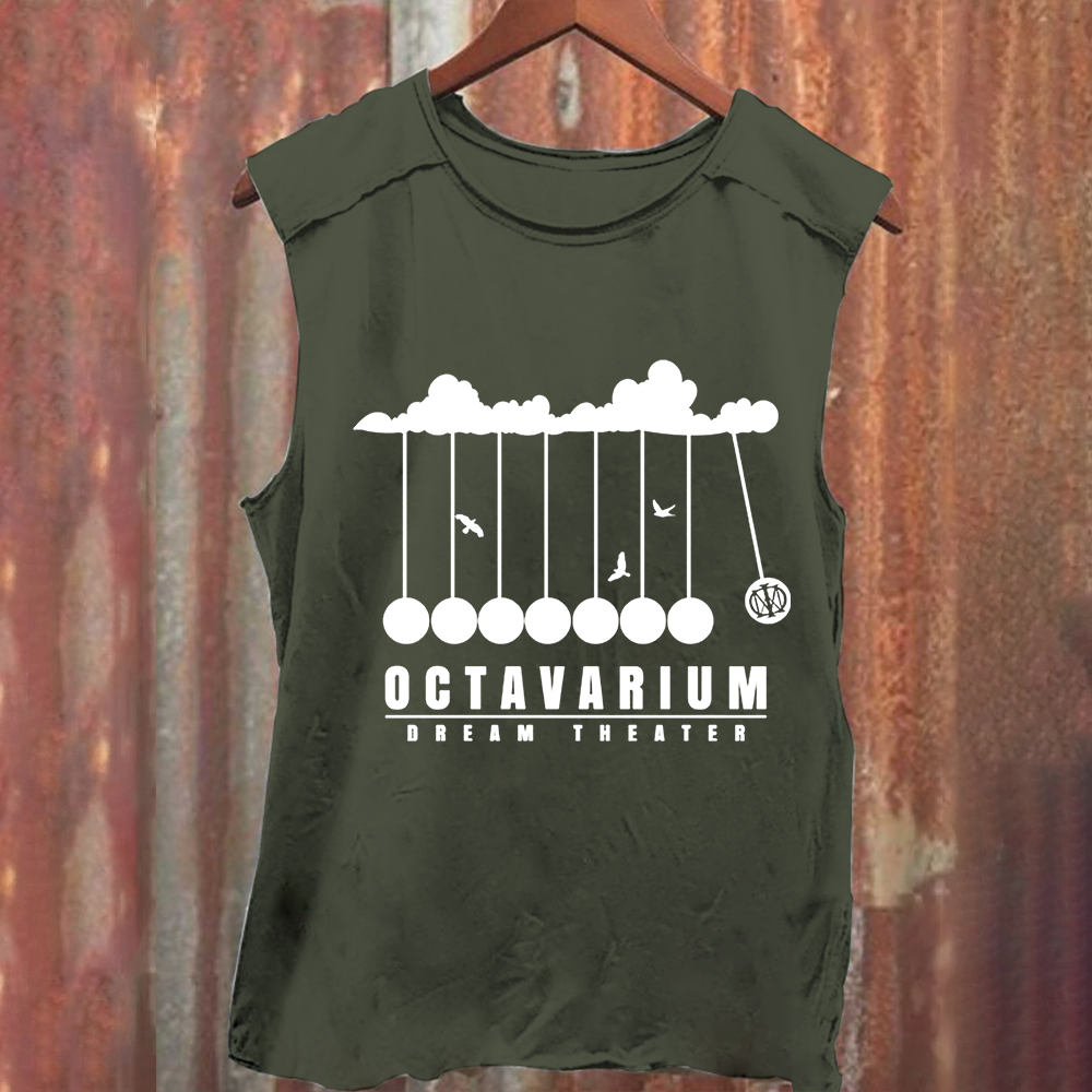 Unisex Vintage Washed Dream Theater Rock Band Tank Top