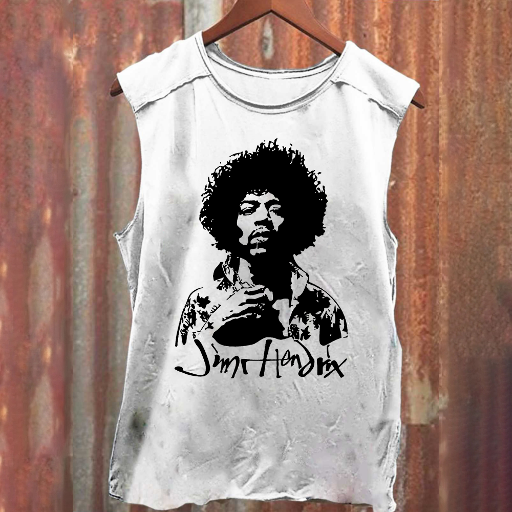 The Jimi Hendrix Experience Band Casual Printed Tank Top