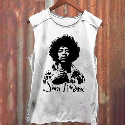 The Jimi Hendrix Experience Band Casual Printed Tank Top