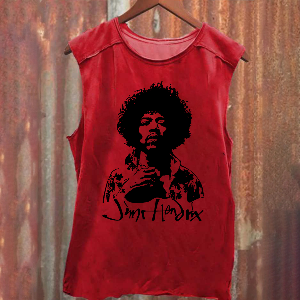 The Jimi Hendrix Experience Band Casual Printed Tank Top