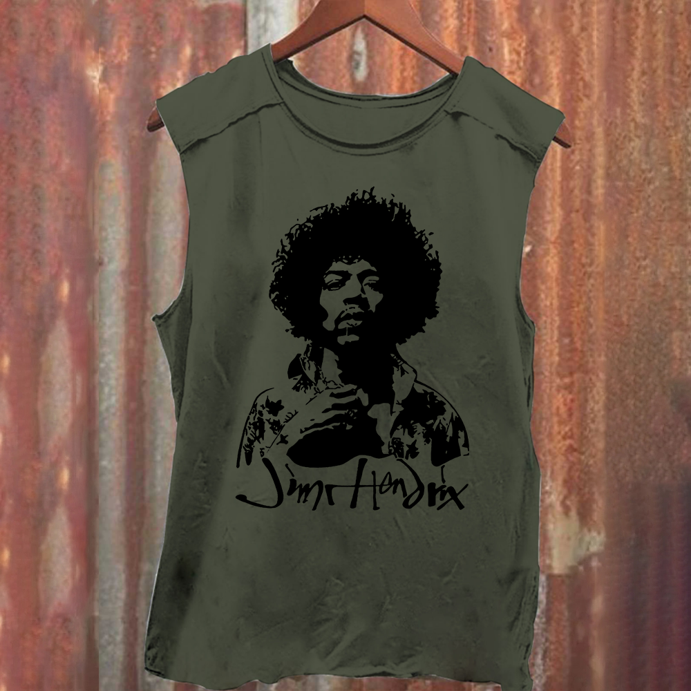 The Jimi Hendrix Experience Band Casual Printed Tank Top