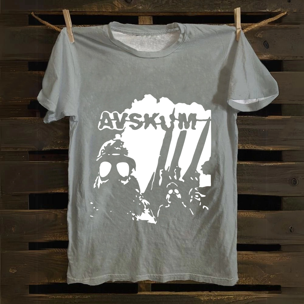 Unisex Vintage Avskum Punk Band  Cotton T-Shirt