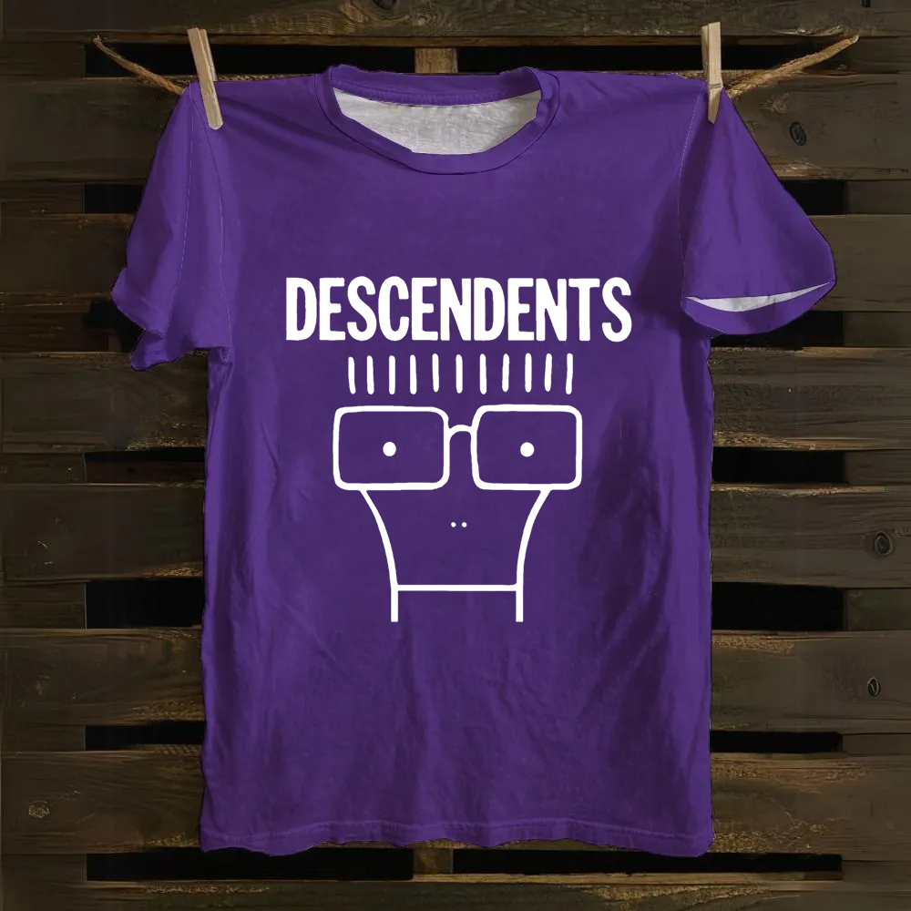 Unisex Vintage Descendents Punk Rock Band Cotton T-Shirt
