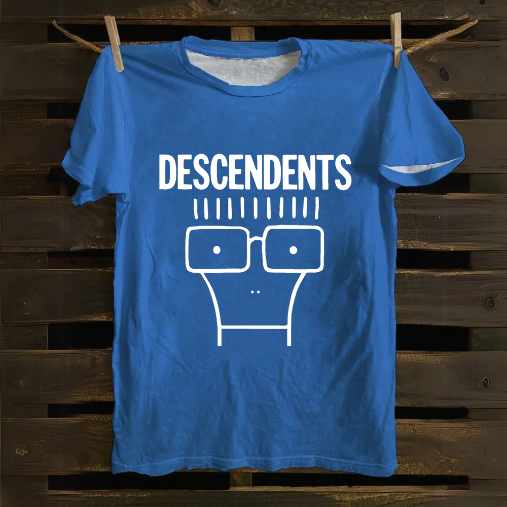 Unisex Vintage Descendents Punk Rock Band Cotton T-Shirt