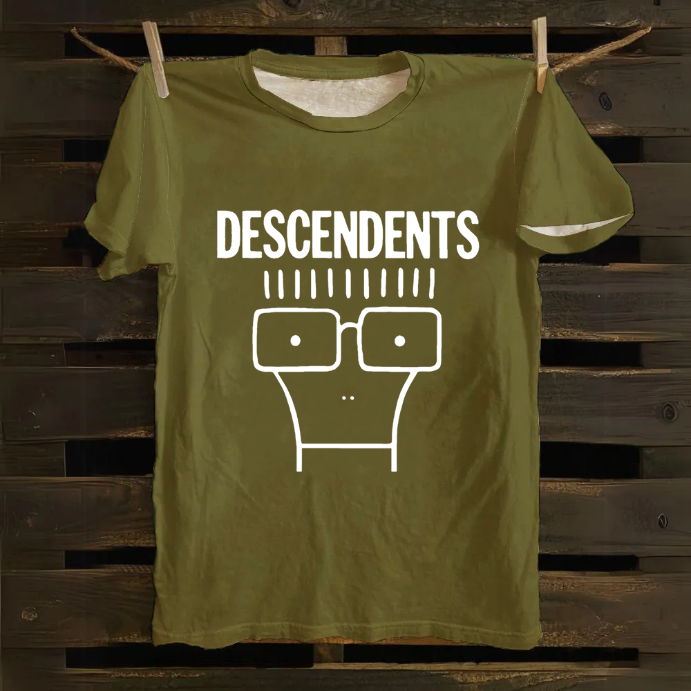 Unisex Vintage Descendents Punk Rock Band Cotton T-Shirt