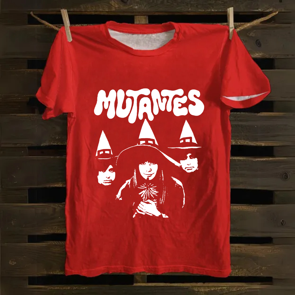 Unisex Vintage Os Mutantes Rock Band Cotton T-Shirt