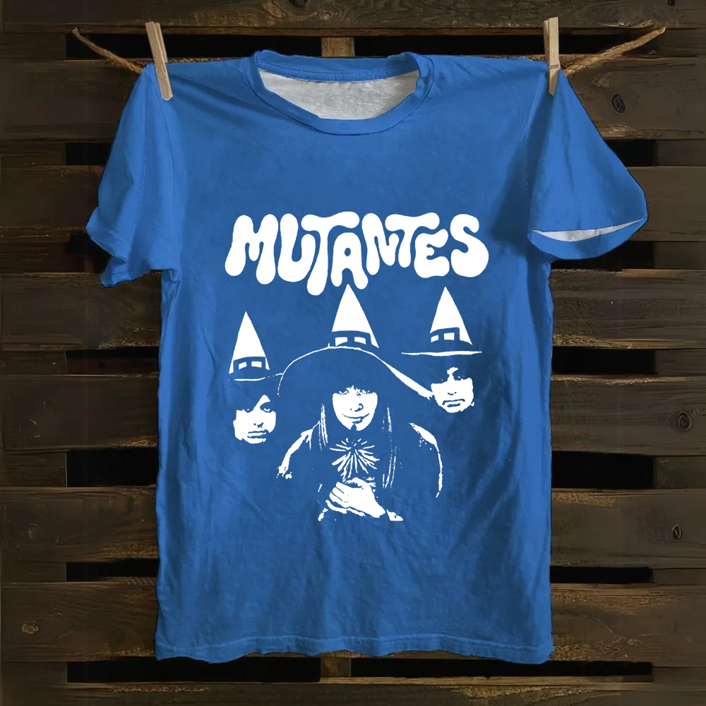 Unisex Vintage Os Mutantes Rock Band Cotton T-Shirt