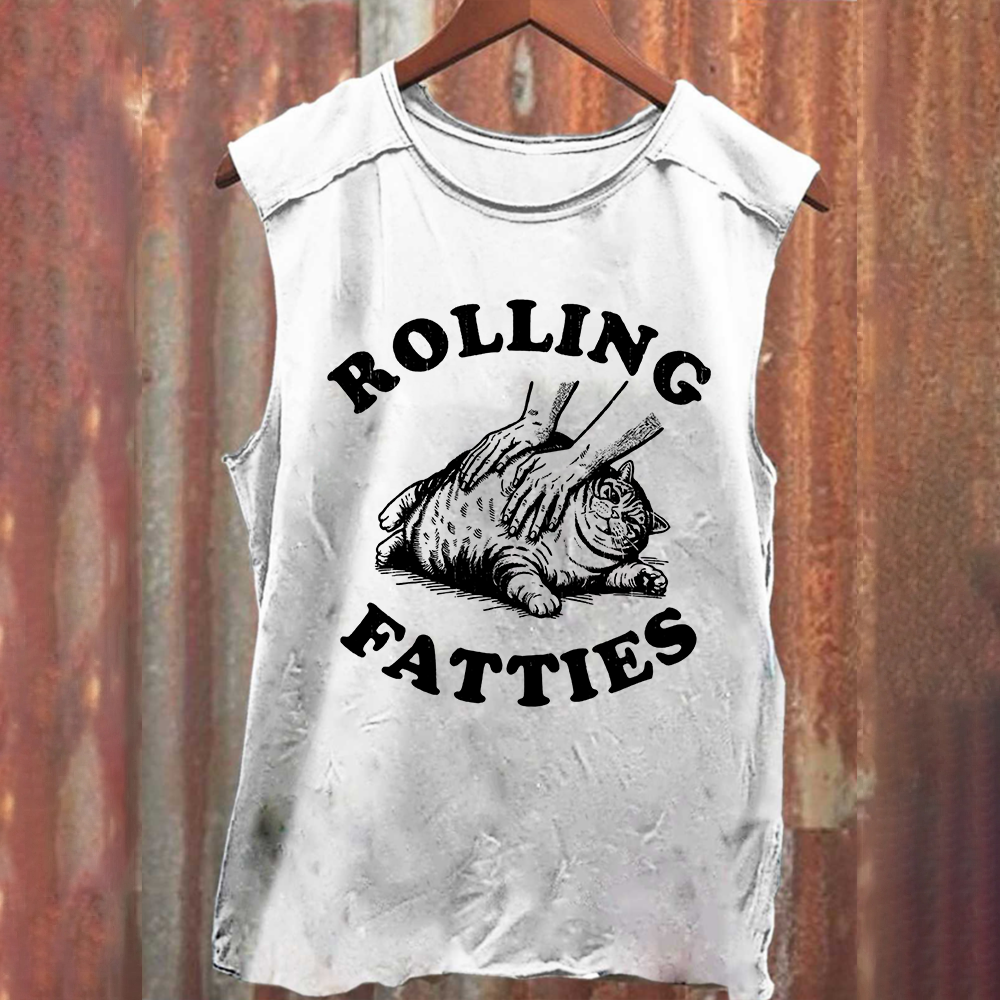 Unisex Rolling Fatties Print Classic Tank Top