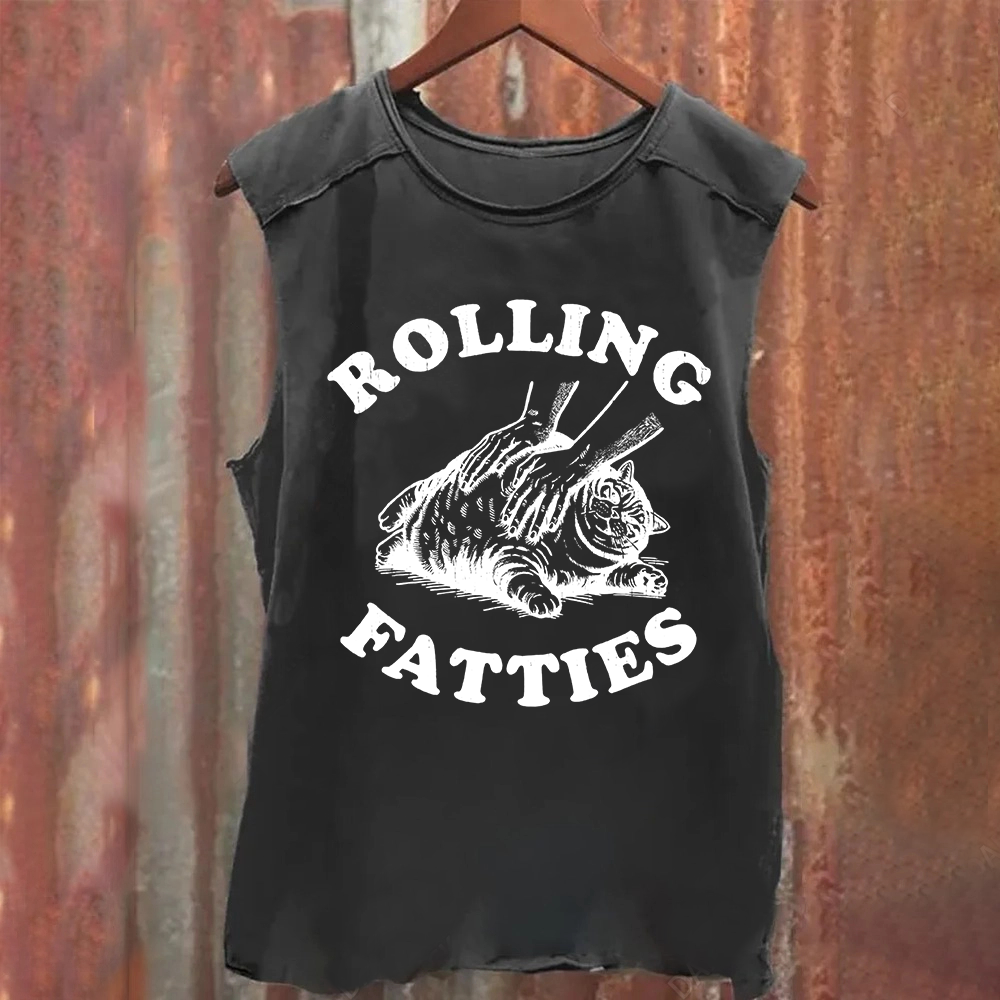 Unisex Rolling Fatties Print Classic Tank Top