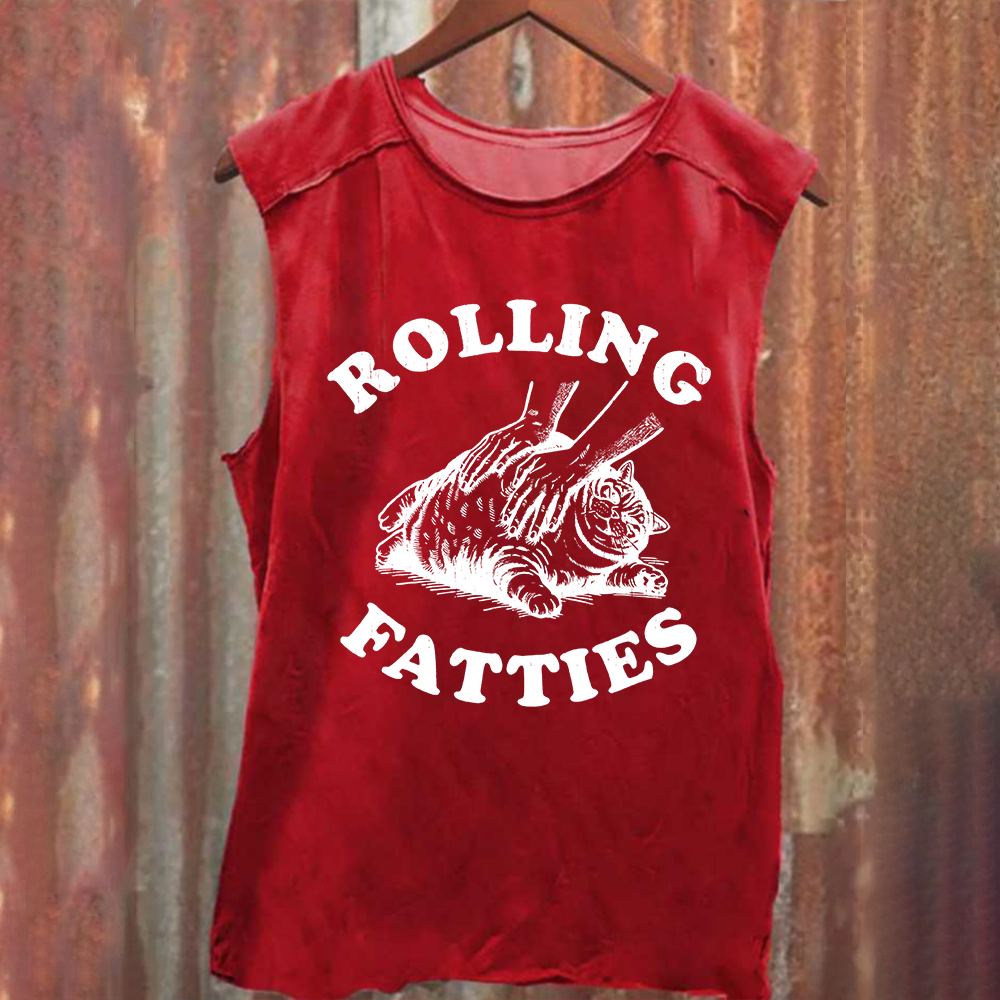 Unisex Rolling Fatties Print Classic Tank Top
