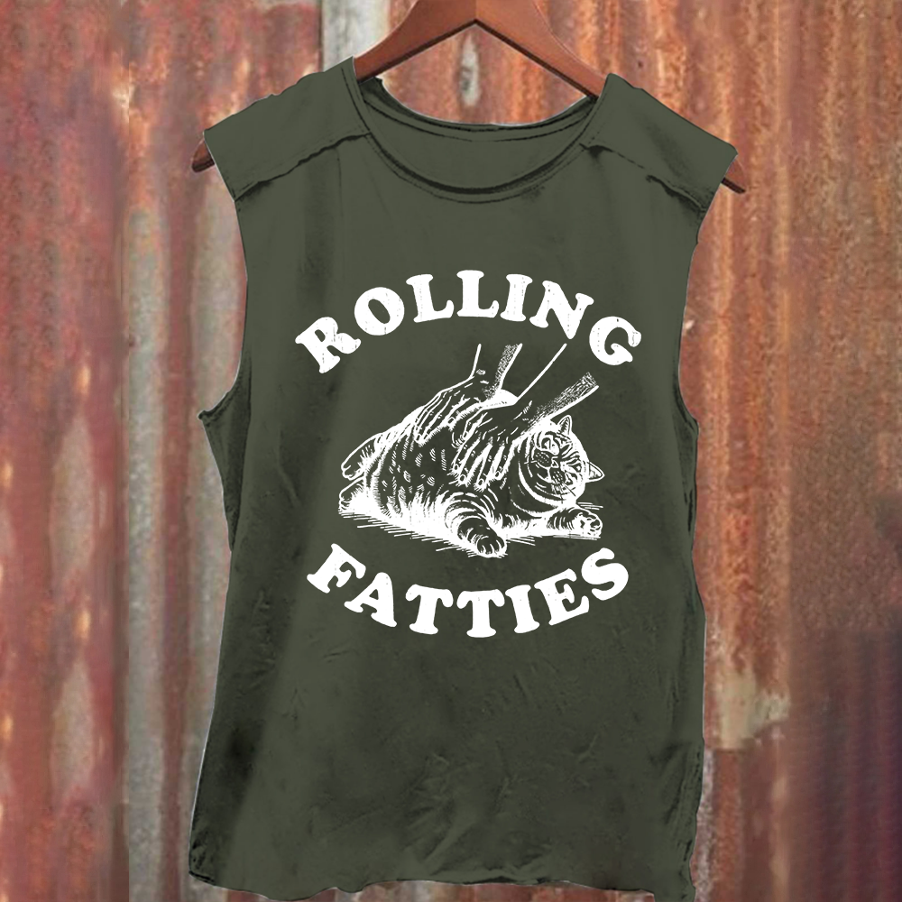 Unisex Rolling Fatties Print Classic Tank Top