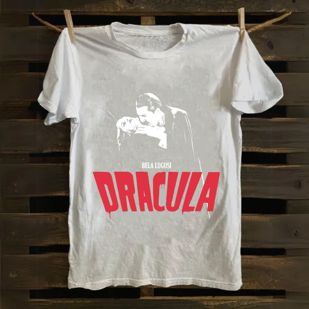 Unisex Vintage Dracula vampire horror movie Cotton T-Shirt