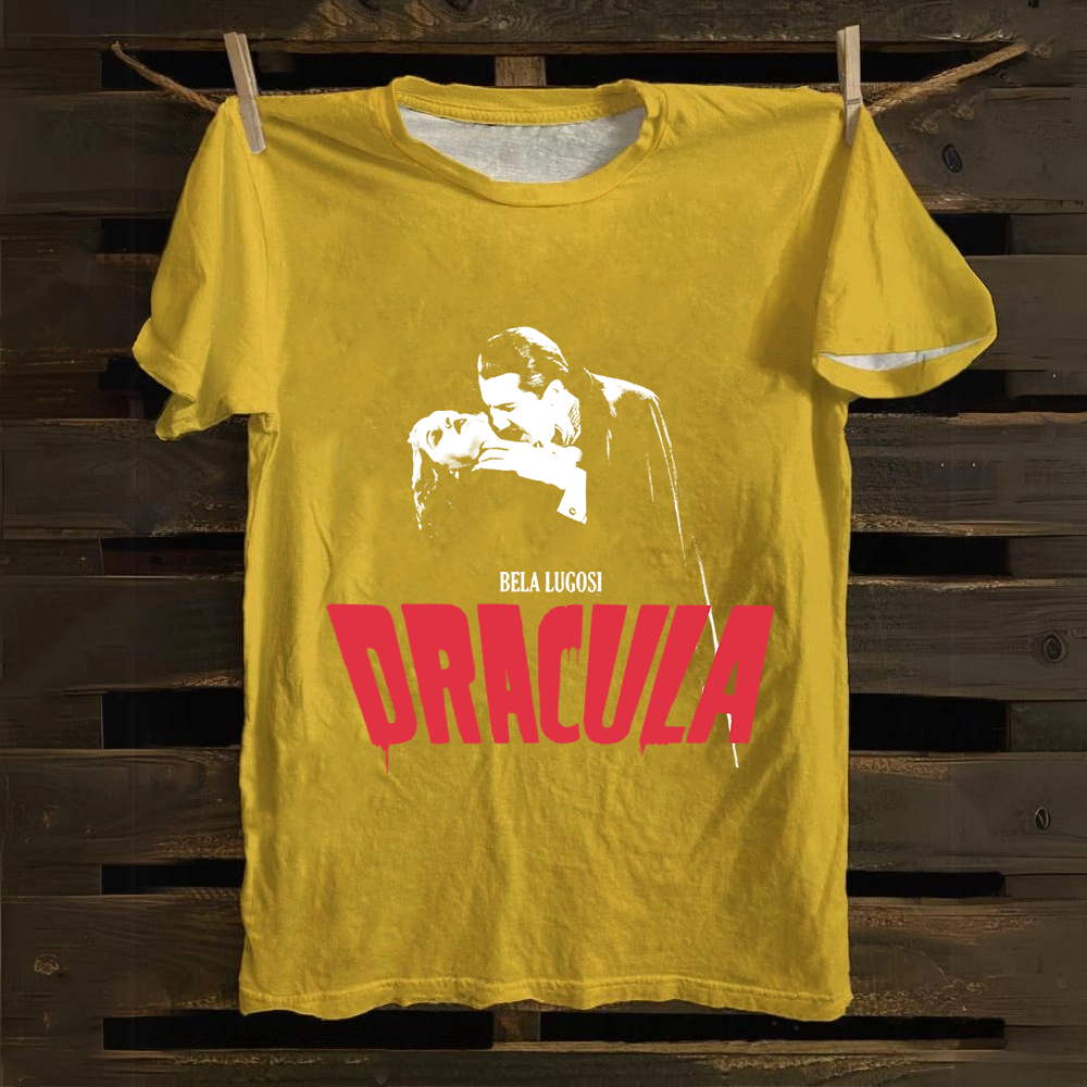 Unisex Vintage Dracula vampire horror movie Cotton T-Shirt