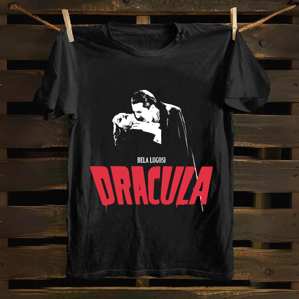 Unisex Vintage Dracula vampire horror movie Cotton T-Shirt