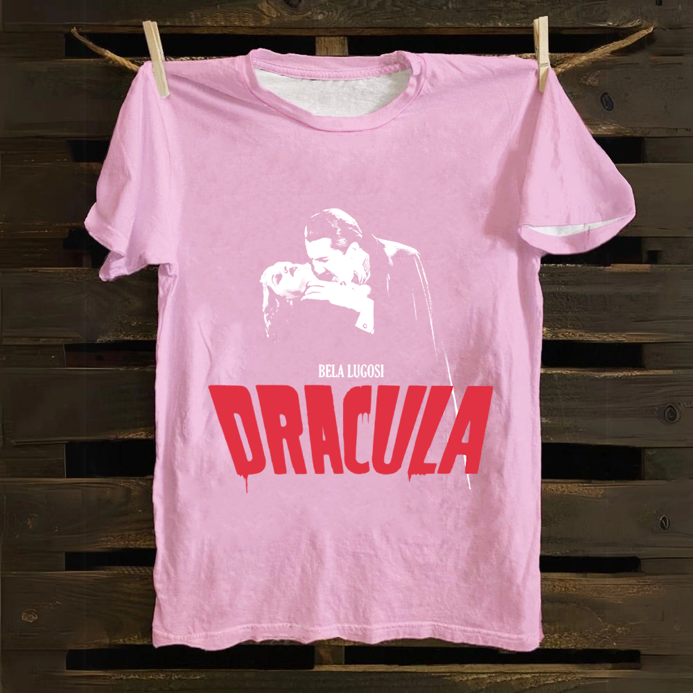 Unisex Vintage Dracula vampire horror movie Cotton T-Shirt
