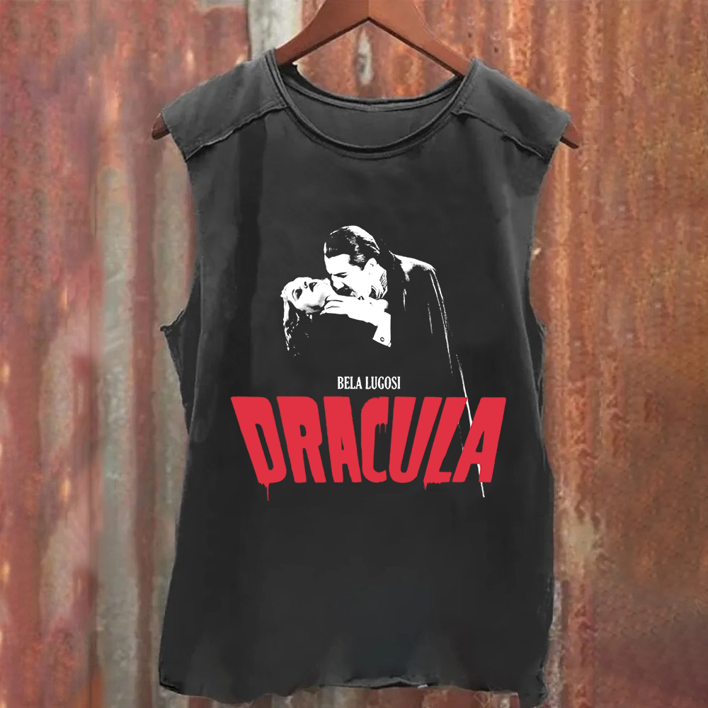 Unisex Vintage Dracula vampire horror movie Tank Top