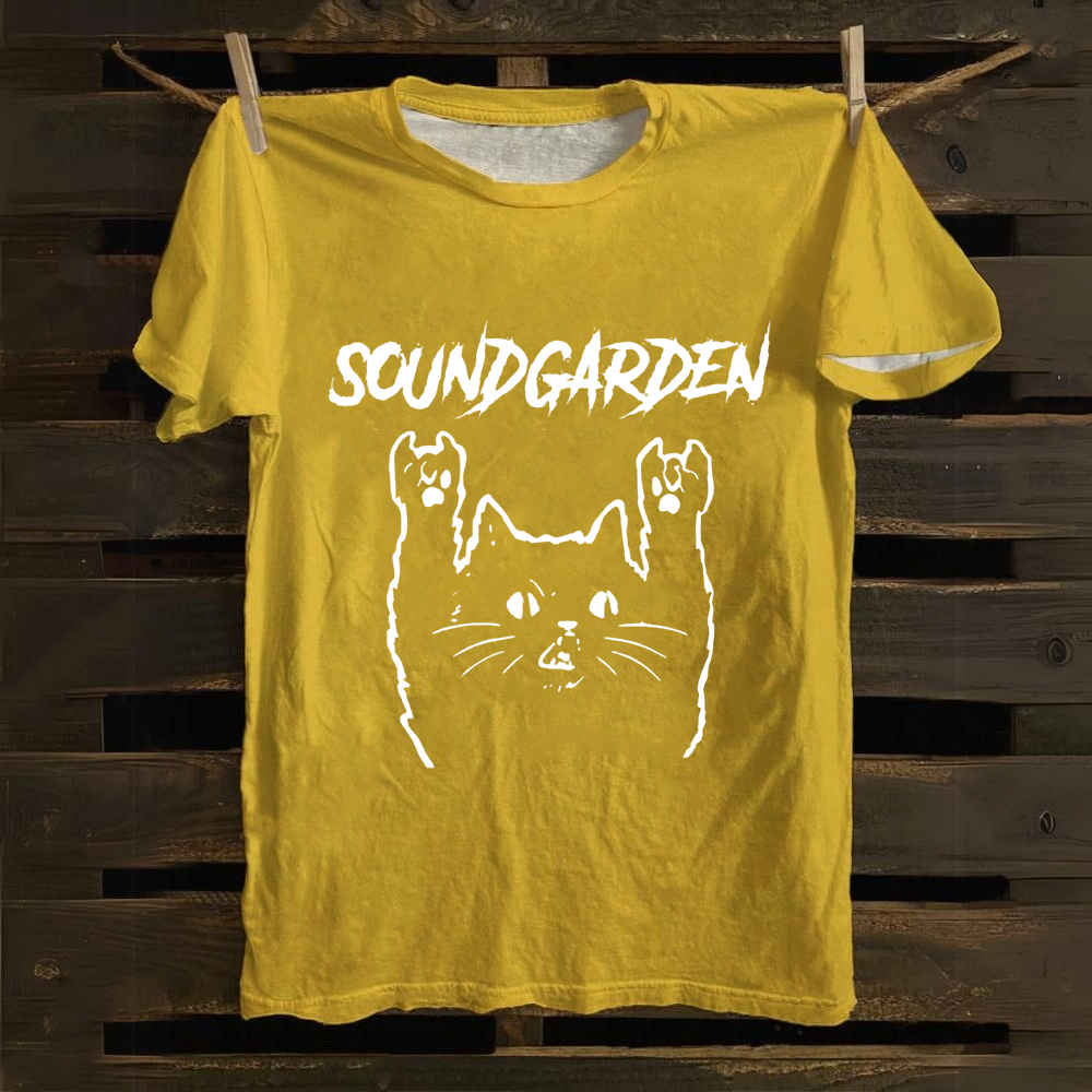 Unisex Vintage  Soundgarden Band  Cotton T-Shirt