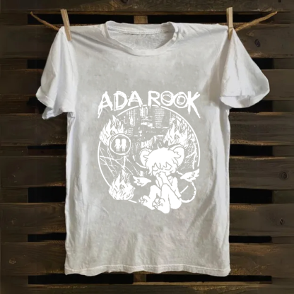 Unisex Vintage Ada Rook Musician Singer Cotton T-Shirt
