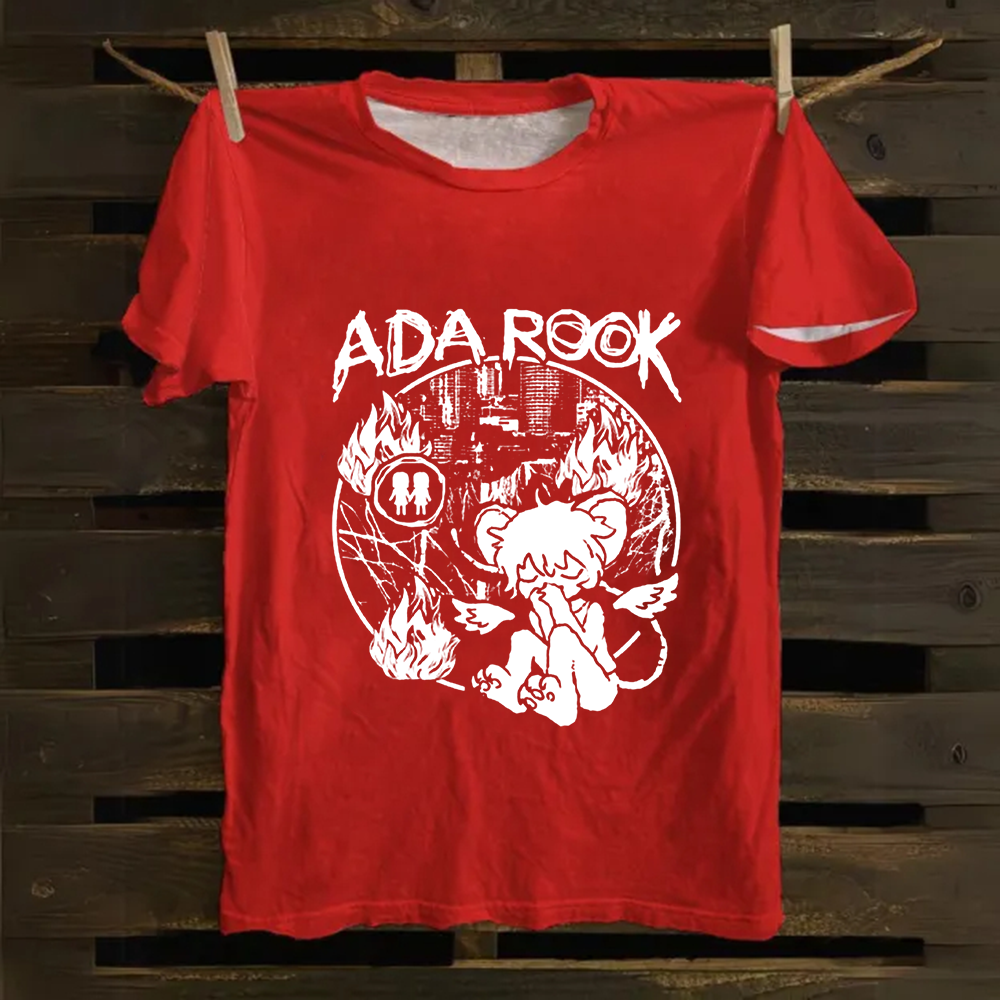 Unisex Vintage Ada Rook Musician Singer Cotton T-Shirt