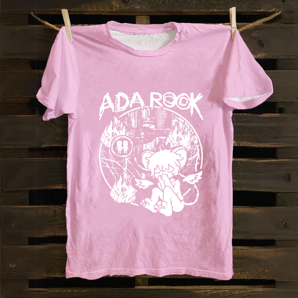 Unisex Vintage Ada Rook Musician Singer Cotton T-Shirt