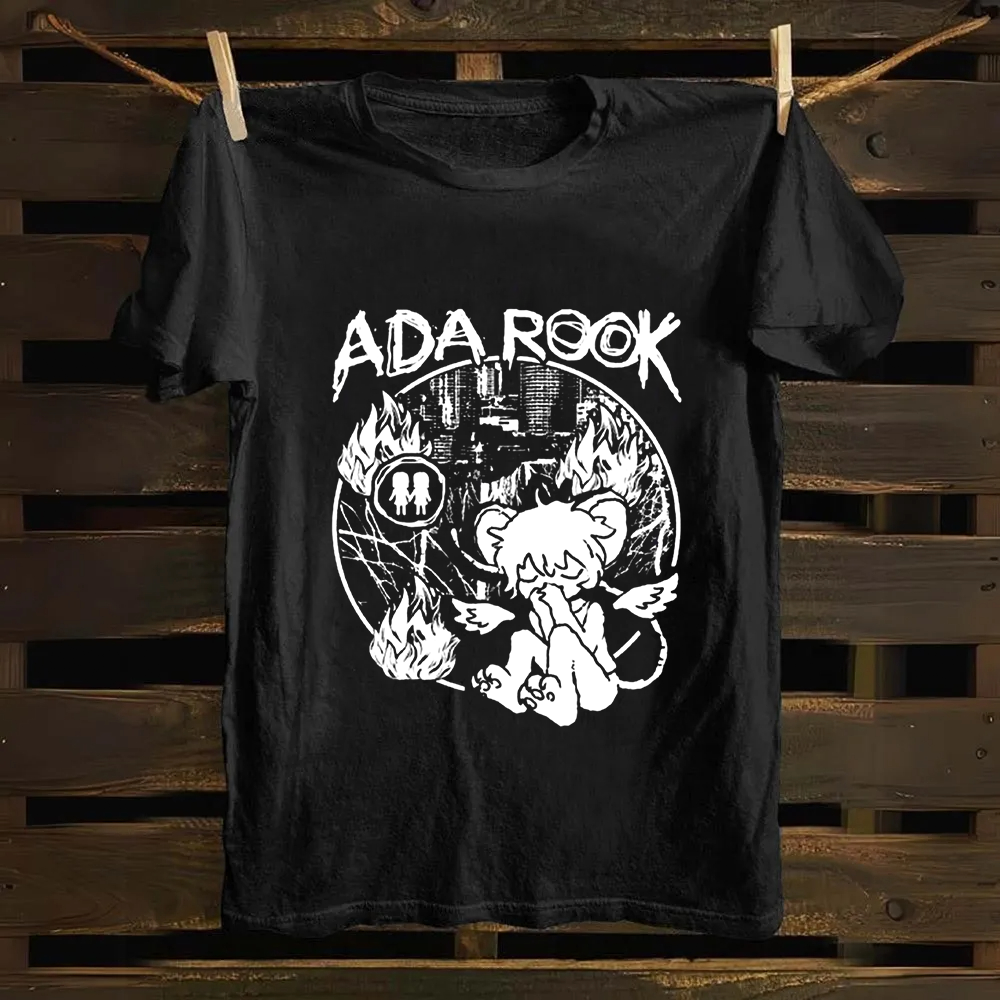 Unisex Vintage Ada Rook Musician Singer Cotton T-Shirt