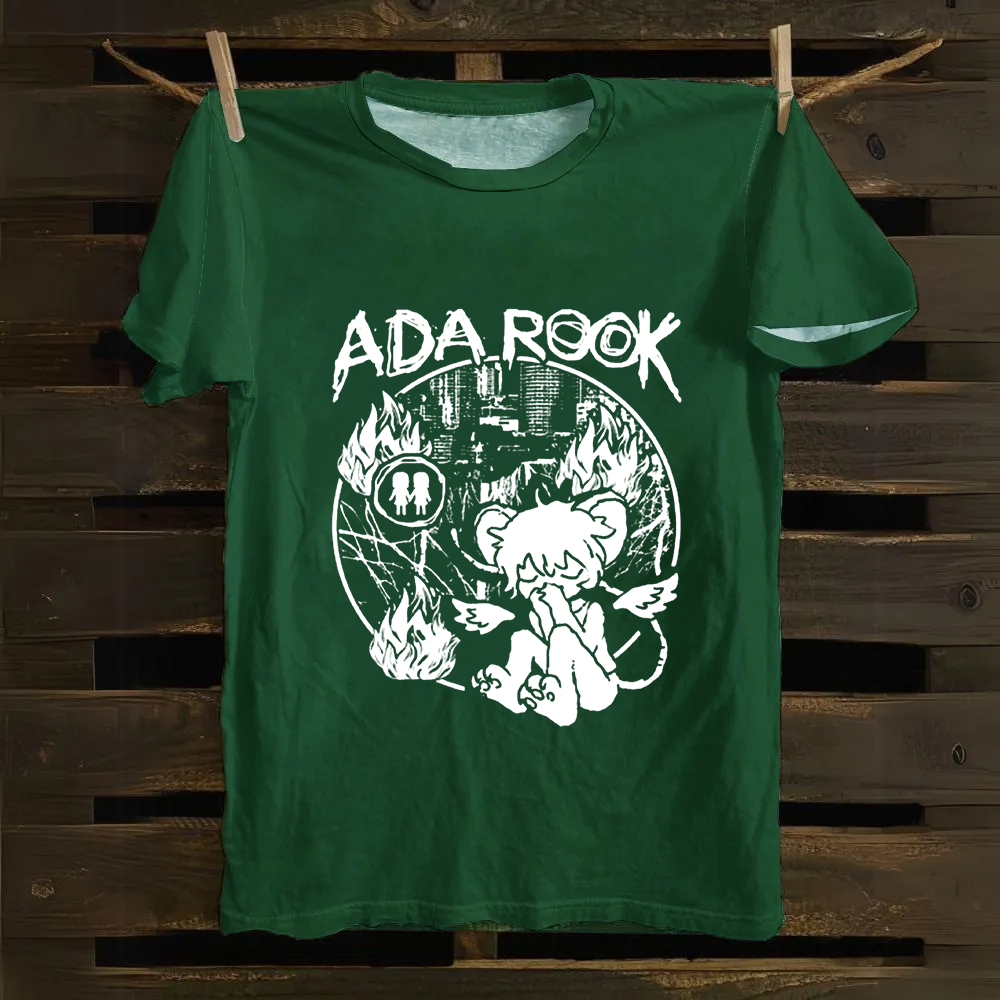 Unisex Vintage Ada Rook Musician Singer Cotton T-Shirt