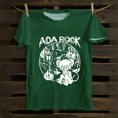 Unisex Vintage Ada Rook Musician Singer Cotton T-Shirt