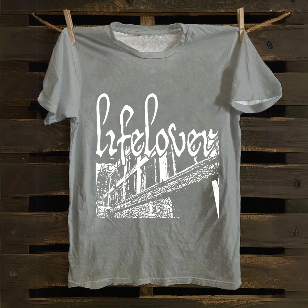 Unisex Vintage Lifelover Band Cotton T-Shirt
