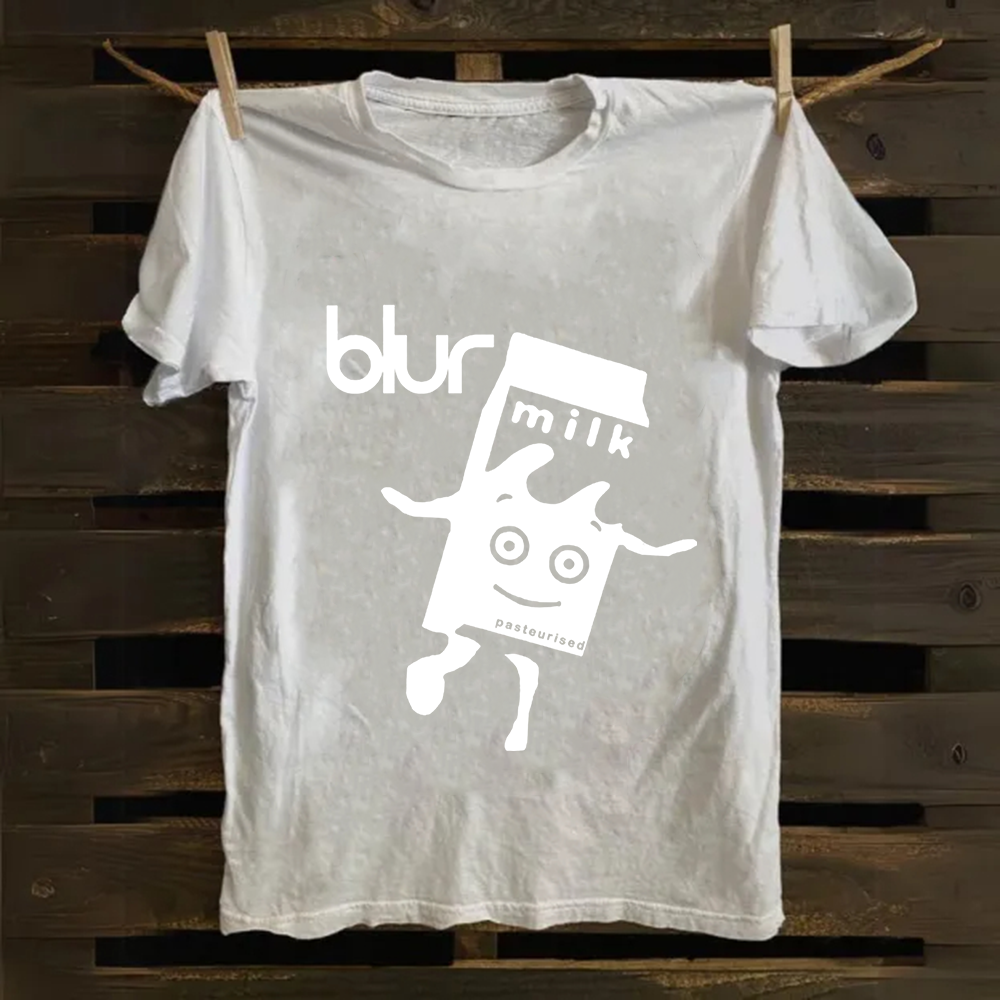 Unisex Vintage  Blur Band Cotton T-Shirt