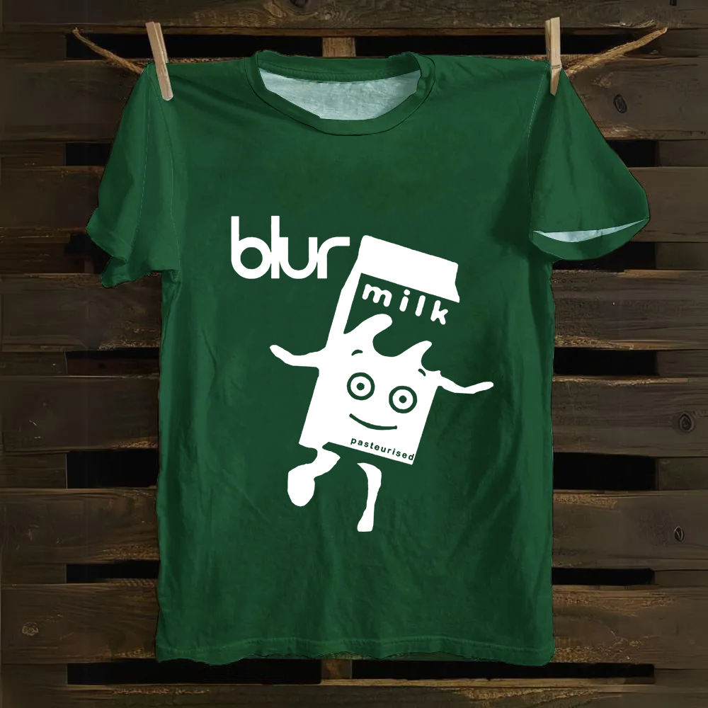 Unisex Vintage  Blur Band Cotton T-Shirt