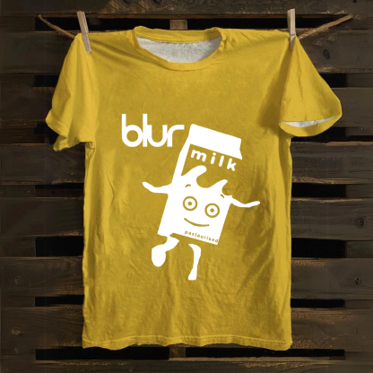Unisex Vintage  Blur Band Cotton T-Shirt