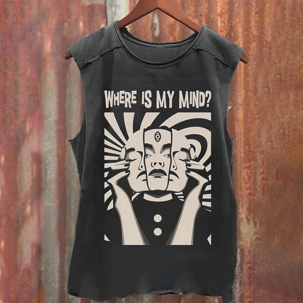Vintage Washed Pixies Where Is My Mind Tank Top
