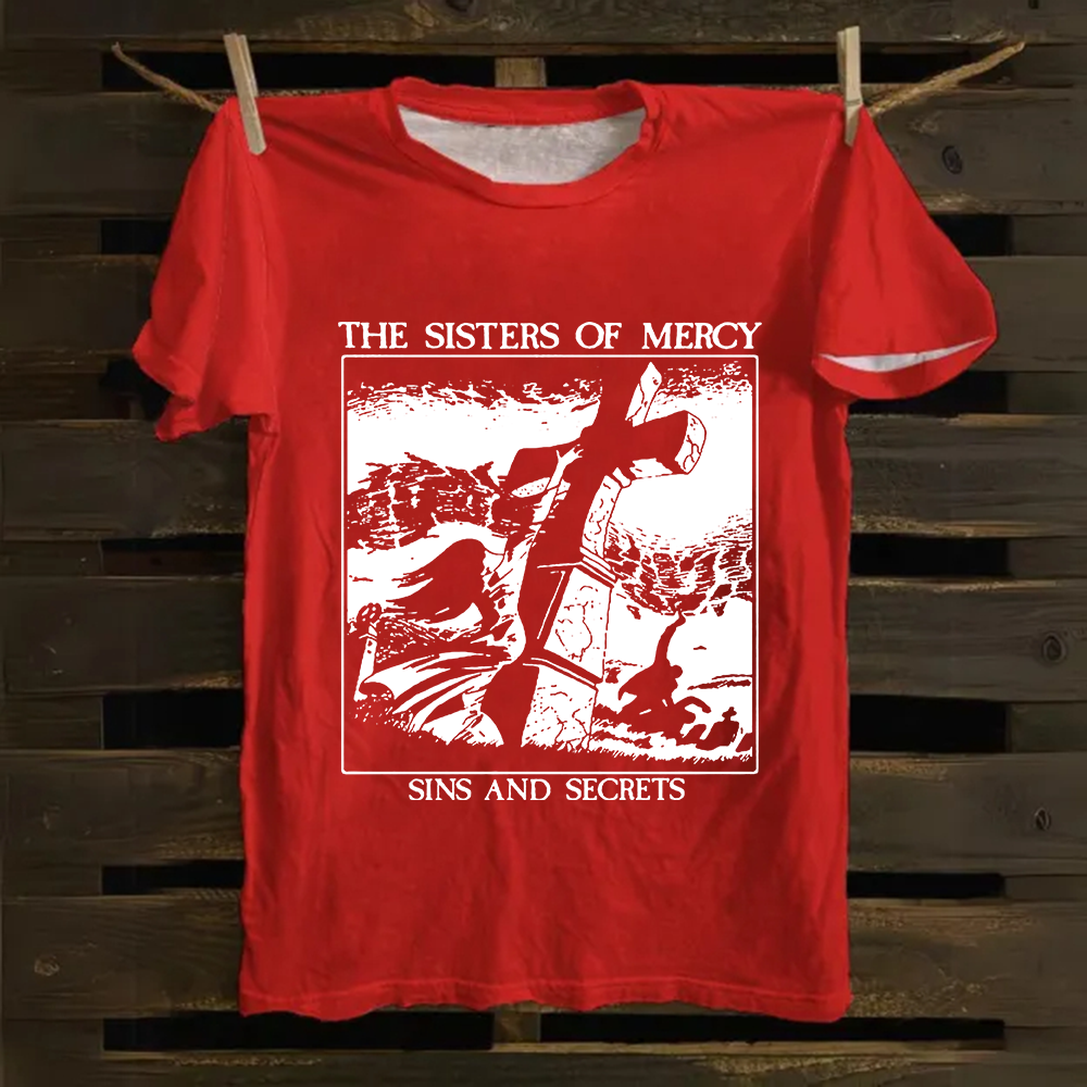 Unisex Vintage The Sisters of Mercy Cotton T-Shirt