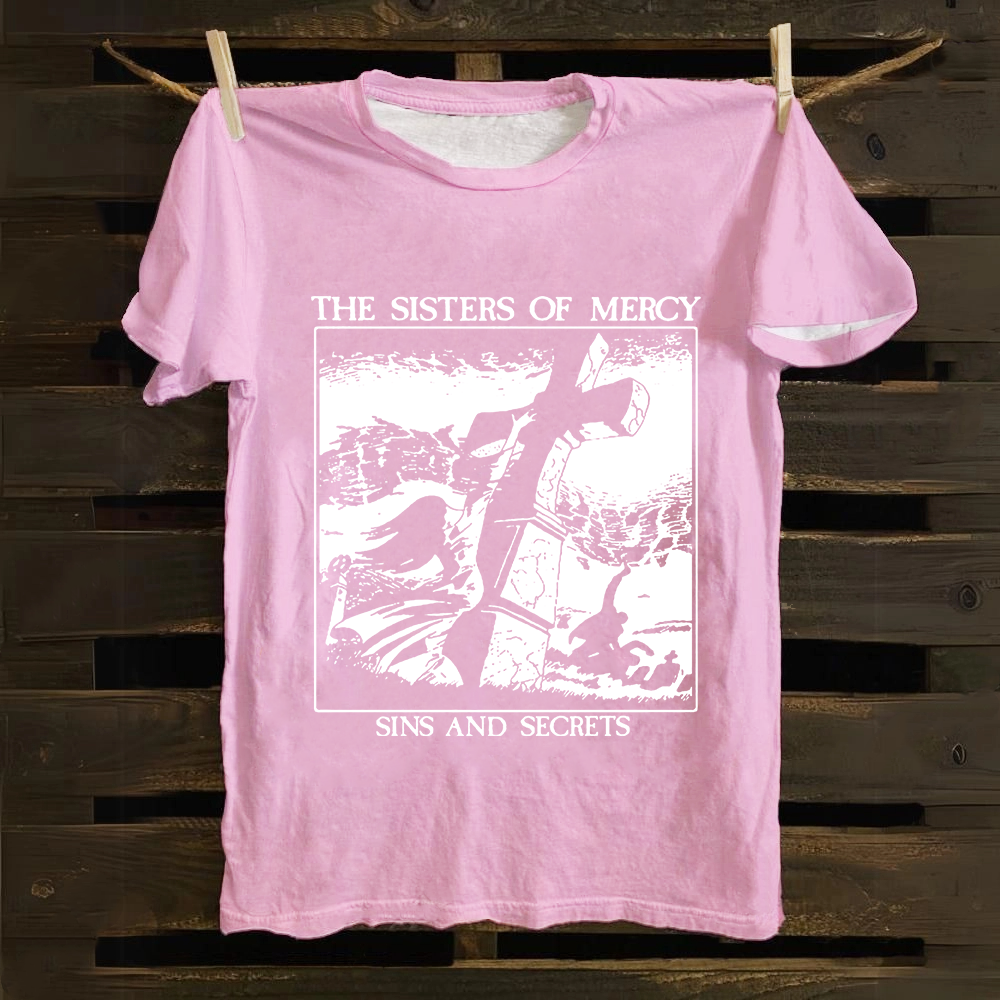 Unisex Vintage The Sisters of Mercy Cotton T-Shirt