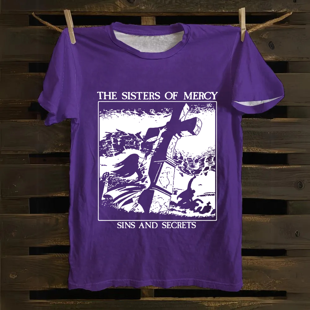 Unisex Vintage The Sisters of Mercy Cotton T-Shirt