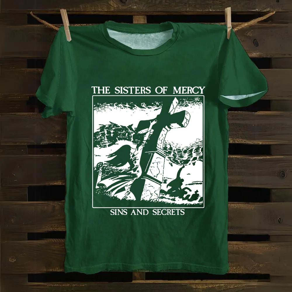 Unisex Vintage The Sisters of Mercy Cotton T-Shirt