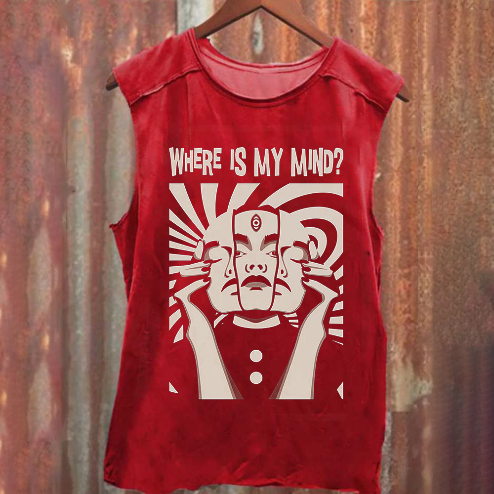 Vintage Washed Pixies Where Is My Mind Tank Top