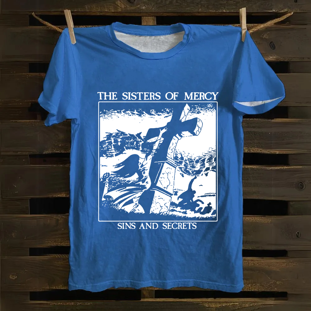 Unisex Vintage The Sisters of Mercy Cotton T-Shirt
