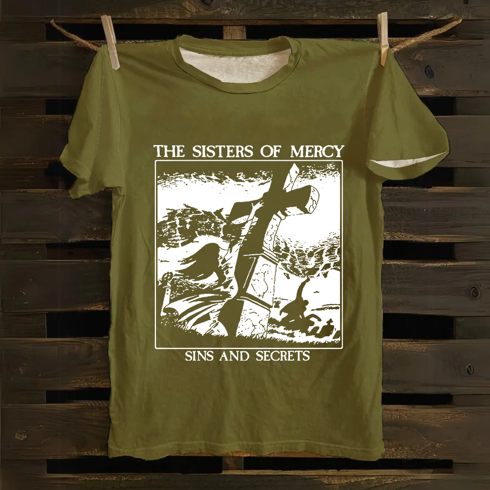 Unisex Vintage The Sisters of Mercy Cotton T-Shirt