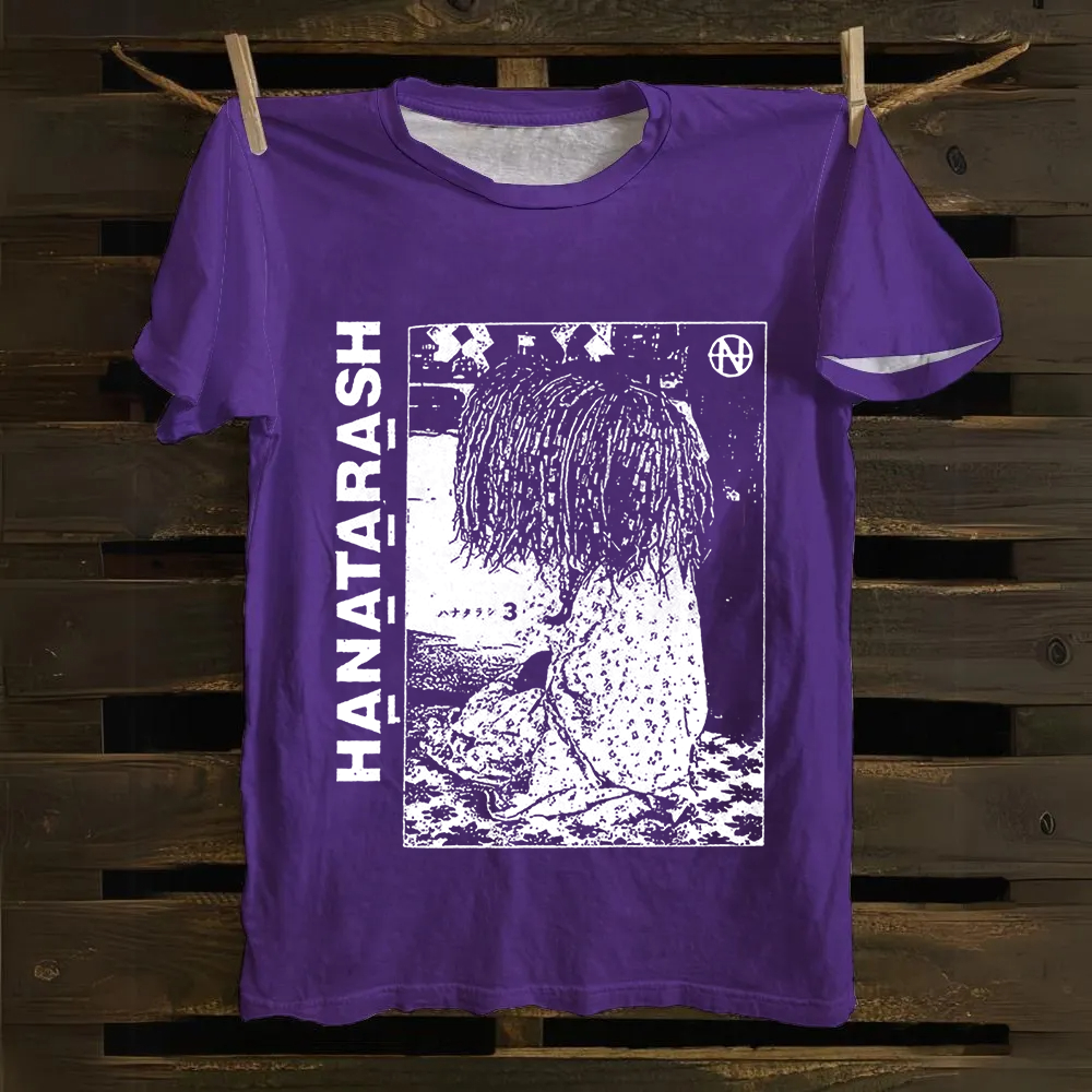 Unisex Vintage  Hanatarash Band  Cotton T-Shirt