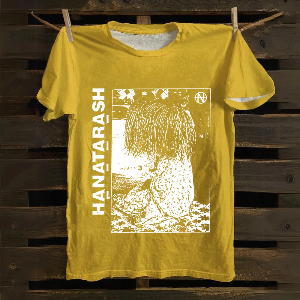 Unisex Vintage  Hanatarash Band  Cotton T-Shirt