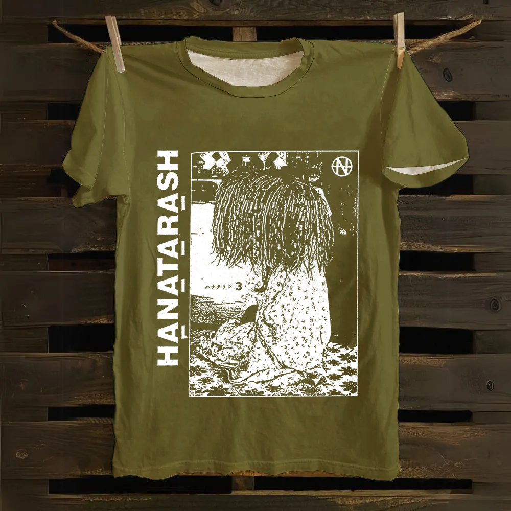 Unisex Vintage  Hanatarash Band  Cotton T-Shirt