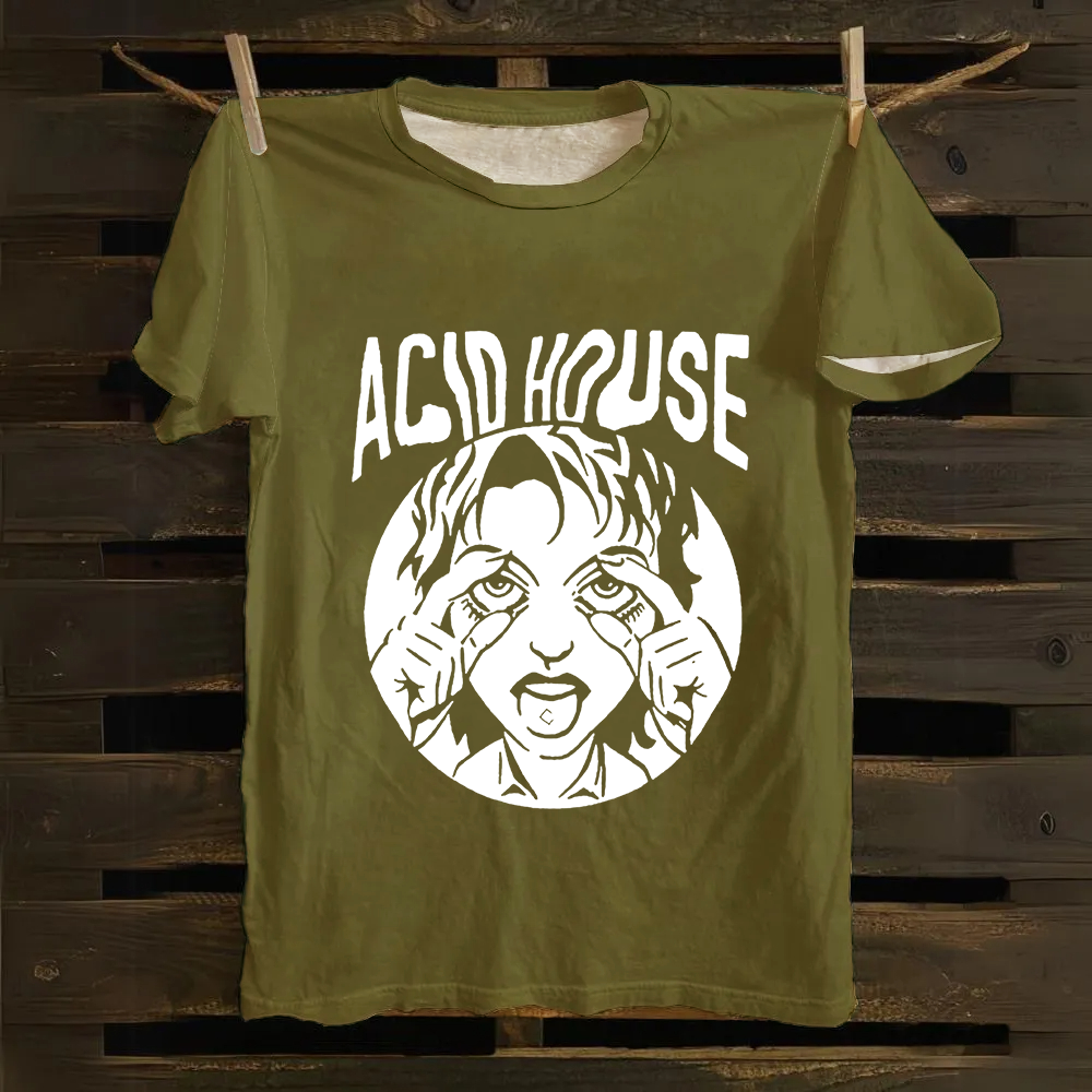 Unisex Vintage Chicago Rock Band  Cotton T-Shirt