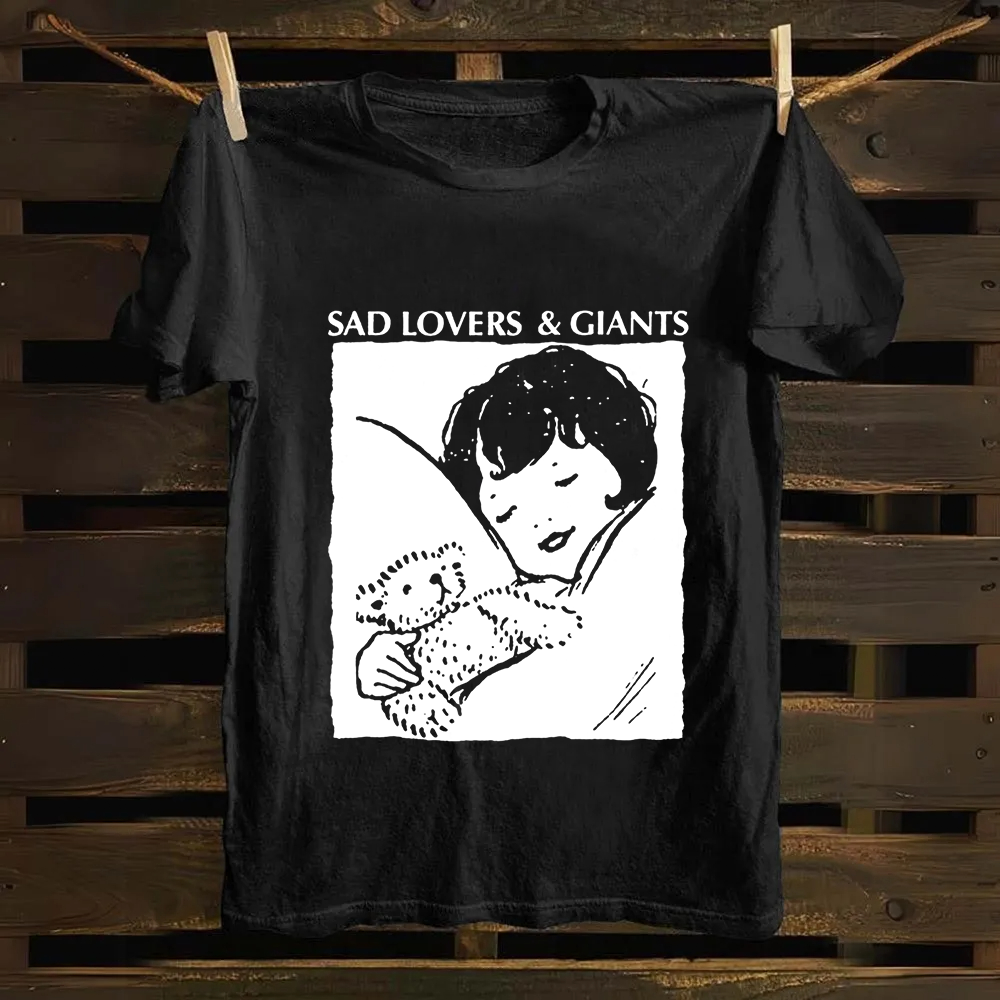 Unisex Vintage  Sad Lovers & Giants Rock Band Cotton T-Shirt