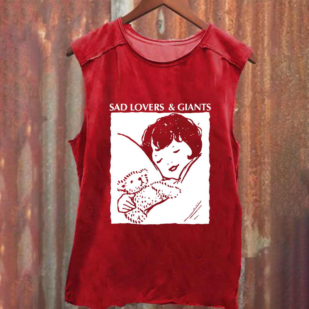 Unisex Vintage Washed  Sad Lovers & Giants Rock Band Tank Top