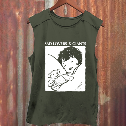 Unisex Vintage Washed  Sad Lovers & Giants Rock Band Tank Top